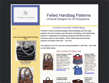 Tablet Screenshot of felted-bags.com